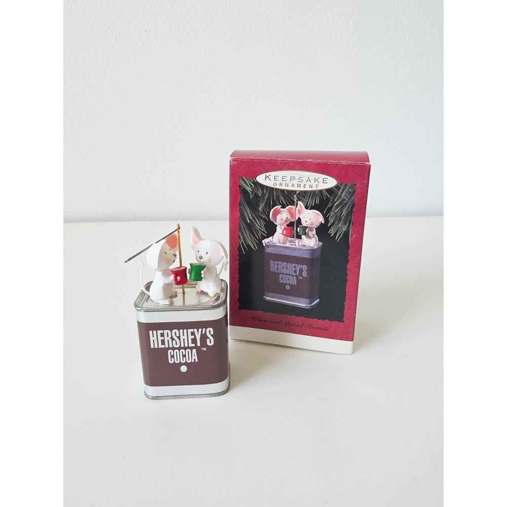 Hallmark Keepsake Ornament 1993 Hershey's Cocoa Mice Warm and Special Friends